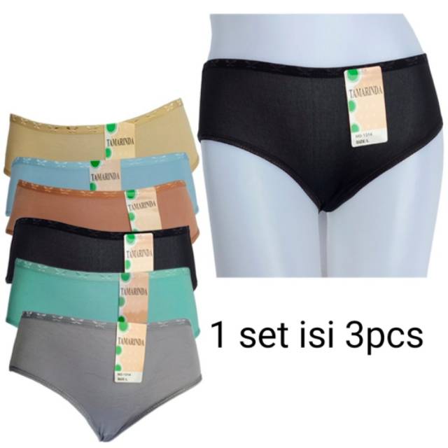 Celana dalam wanita/CD dewasa / merek TAMARINDA /isi (3pcs)