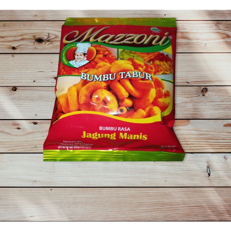 

Bumbu Tabur Rasa Jagung Manis & Balado Ekstra Pedas Mazzoni 100g