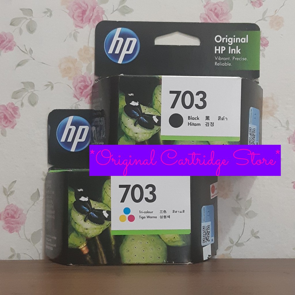 HP 703 Black & Tri-Color 1Set Original Ink Advantage Cartridge