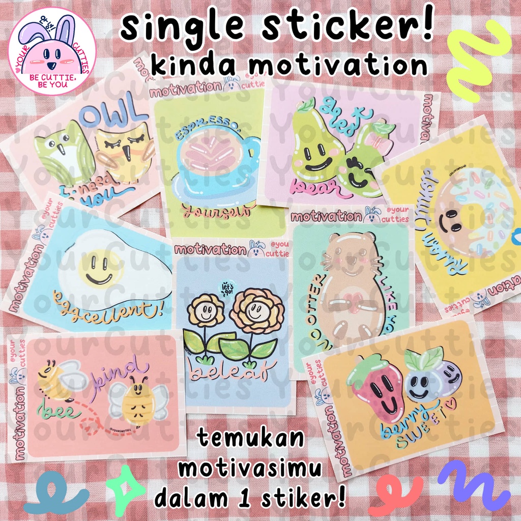 

[FLAKE] BIG SINGLE STICKER PER PC SATUAN LUCU AESTHETIC