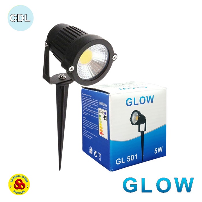 LED Garden Lamp 5W Putih Tancap 220V LED Sorot 5 Watt Spike CDL GLOW