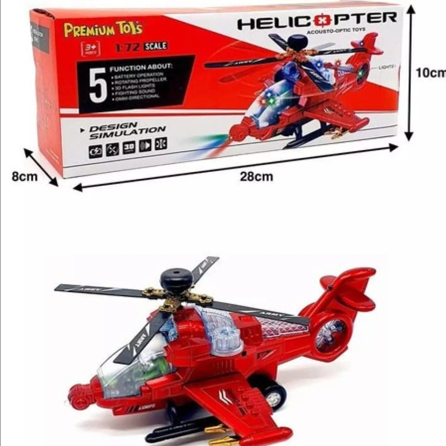 Mainan Anak Helicopter Acousto Optic Toys Helikopter / Mainan edukasi anak / helikopter unik pakai baterai