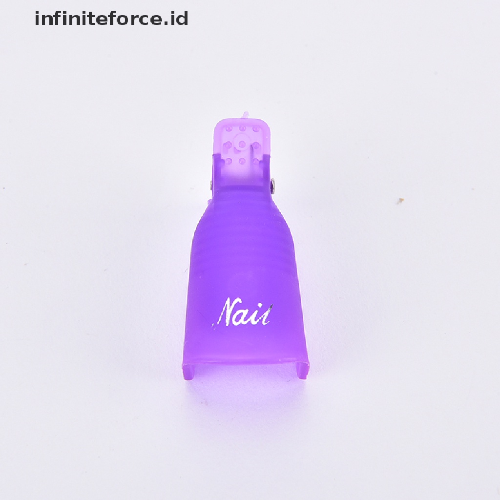 Infiniteforce.id Klip Cap Soak Off Pembersih Kutek Gel UV Bahan Plastik