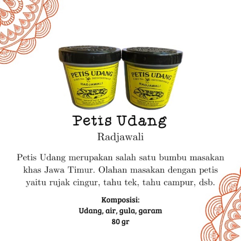 Petis Udang 80gr Radjawali Sidoarjo