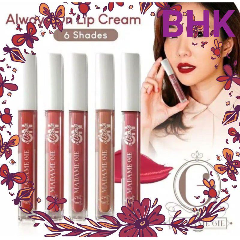 Lip cream matte madam gie