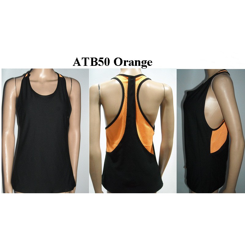 Tanktop Senam Zumba Yoga Dance 3 lapis kombinasi jala kode ATb50