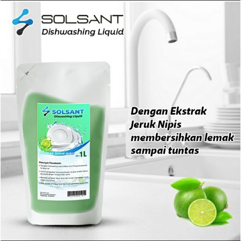 Sabun Cuci Piring DISWASHING LIQUID SOLSANT 1 Liter