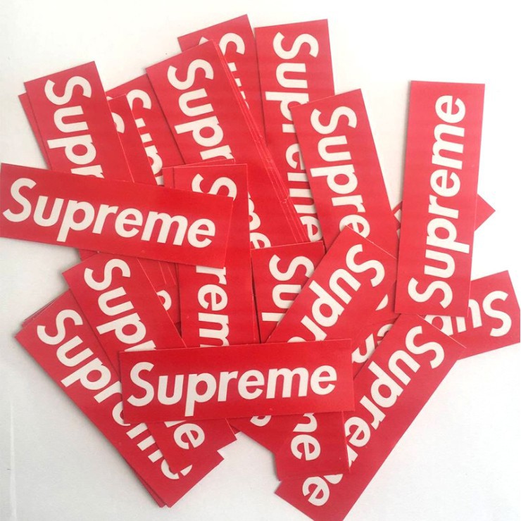 Woo 50 Lembar Stiker Motor Koper Motif Graffiti Warna Merah Hitam