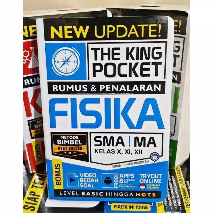 

❤BISA COD❤ BUKU NEW UPDATE THE KING POCKET FISIKA SMA Kls X,XI,XII