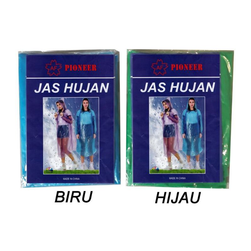 JAS HUJAN PLASTIK PREMIUM, TEBAL! Kualitas TERBAIK, karet di lengan dan leher!Disposable Raincoat