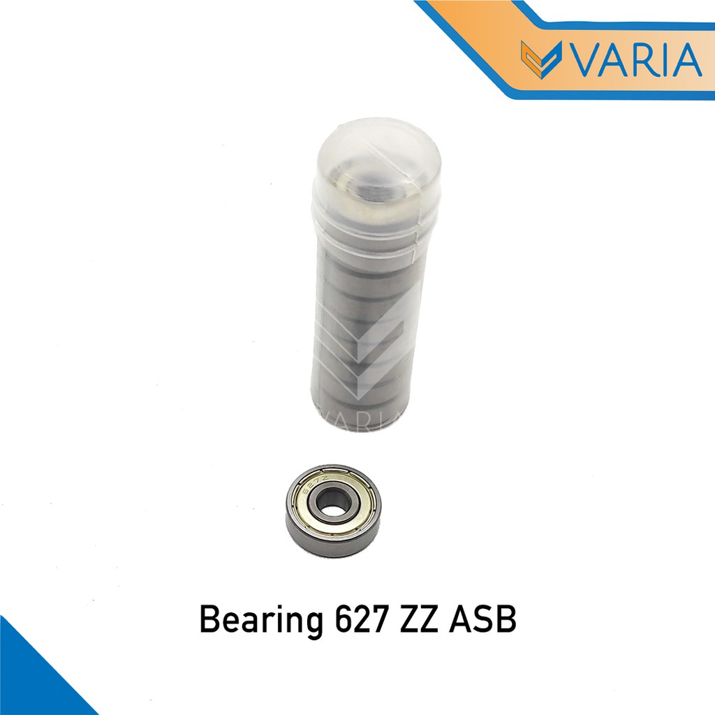 Bearing / Laher 627 ZZ Tutup Plat Besi Double ASB