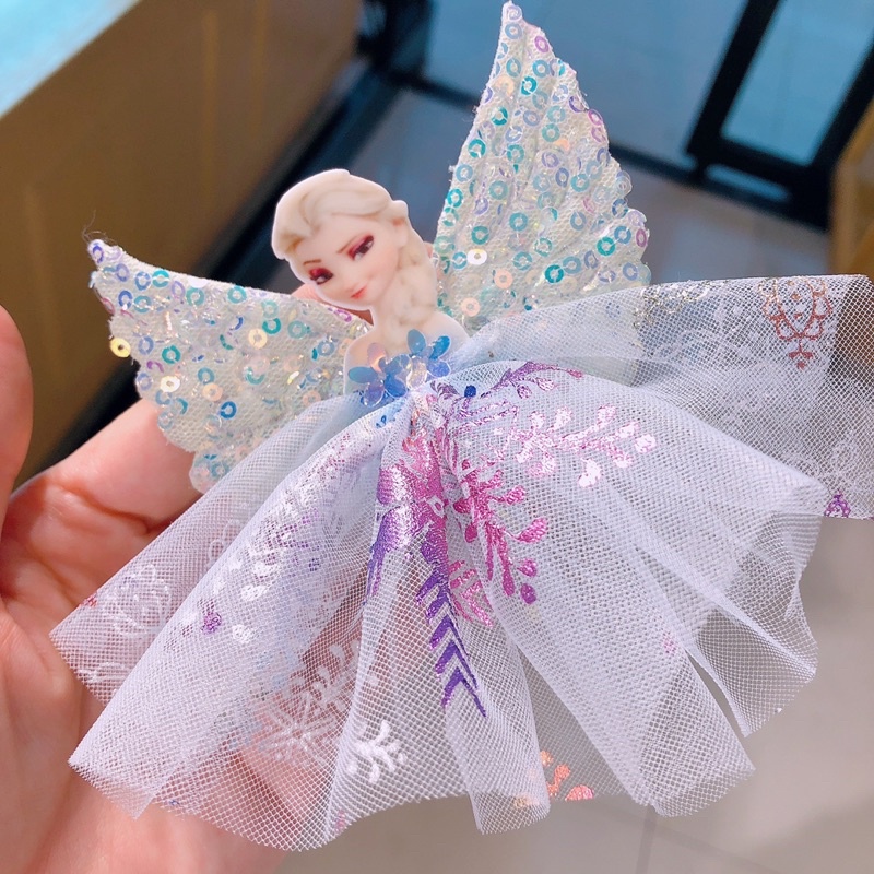JEPIT RAMBUT ANAK KARAKTER PRINCESS FROZEN RUMBAI KOREA