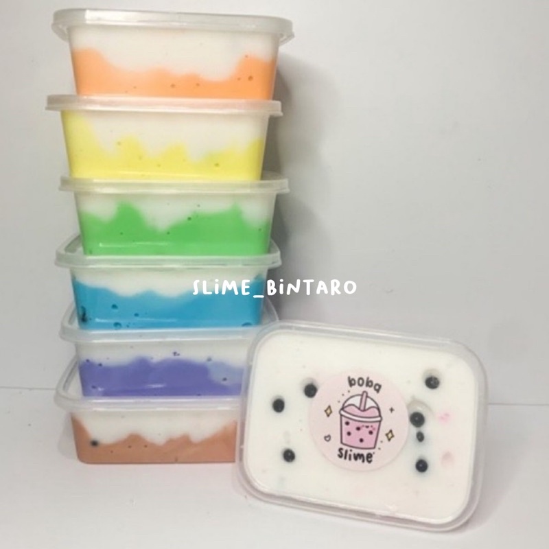 SLIME BOBA BY SLIME BINTARO || BONUS SLIME ACTIVATOR ||  SLIME TERMURAH || BISA COD || FREE PACKING || SLIME BEST SELLERKING || SLIME BERKUALITAS