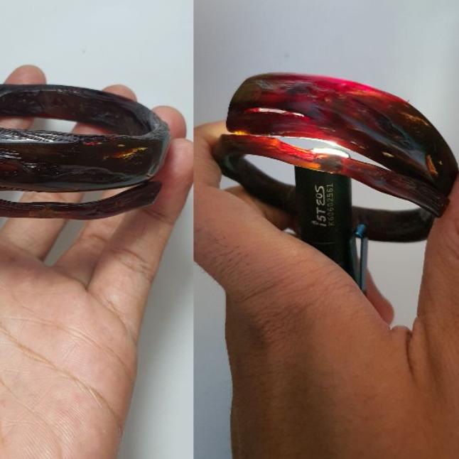 ♡ gelang akar bahar merah asli dan natural size kecil minimalis ✪