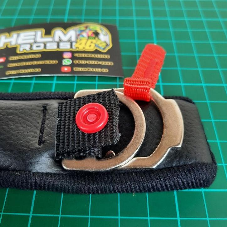 Tali strap helm - DD RING DOUBLE D RING universal KYT INK NHK RSV AGV ARAI SHOEI NOLAN ZEUS KBC dll