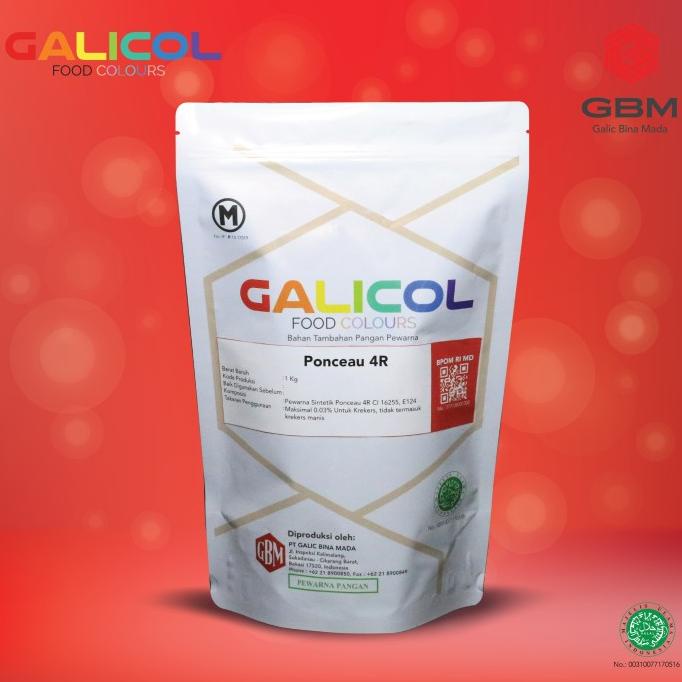 

Pewarna Makanan Ponceau 4R Merk Galicol CI 16255 - Packaging 1Kg ---NEW---