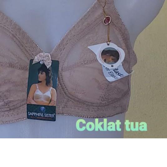 ◙ Bra SISTER Bra Sapphire Sister Original Sister Tanpa Busa dan Kawat Original ◄