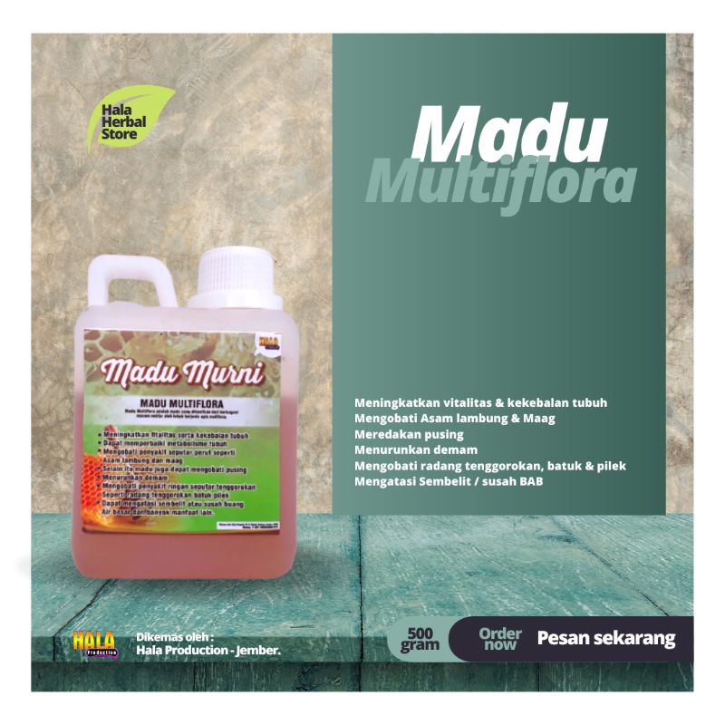 

madu multiflora / madu 100% murni