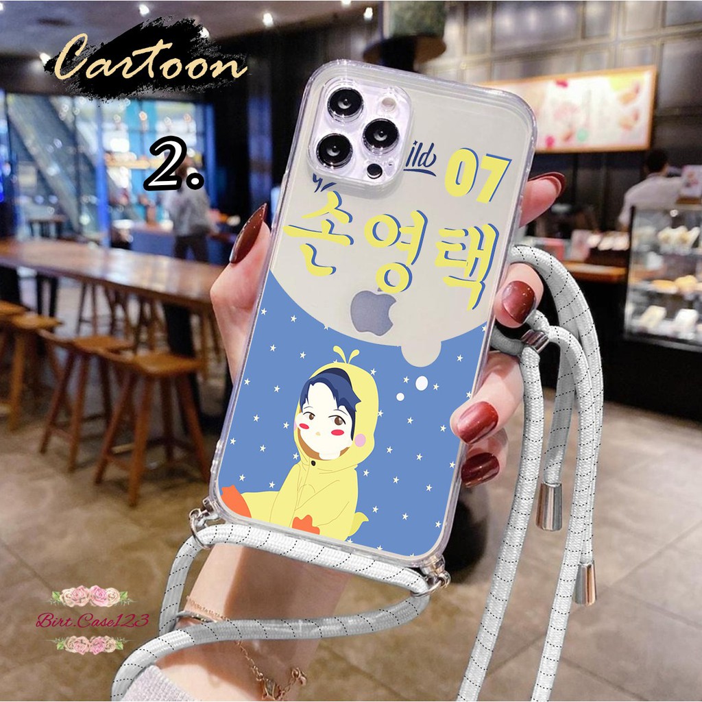 Softcase Slingcase Lanyard Bening CARTOON Vivo Y12 Y15 Y17 Y11 Y19 U3 Y5S Y20 Y20s Y12s BC4372