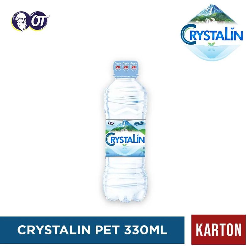 

Crystalin 330 ML Botol Isi 24 Buah per Dus Bandung Murah PROMO Air Mineral Crystalline 330ml