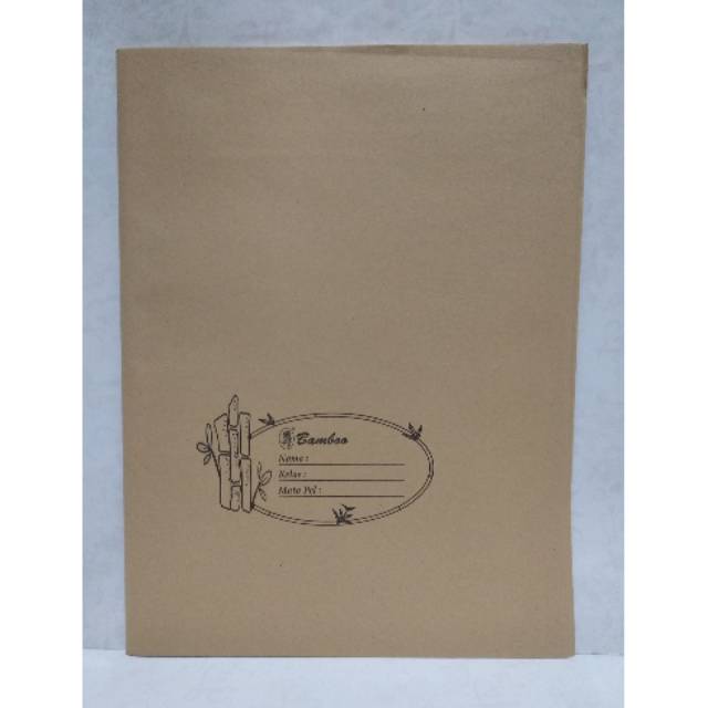 

Sampul kertas kuarto / kwarto / sidu kecil bamboo coklat isi 20