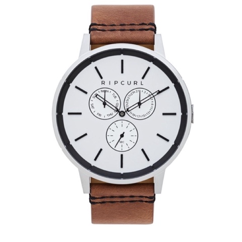 Jam tangan ripcurl detroit multieye silver leather