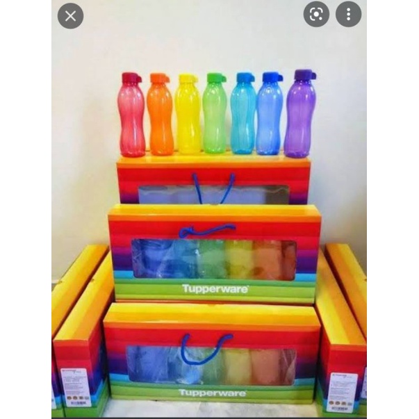 Tupperware eco rainbow set 500ml - botol minum set -botol minum