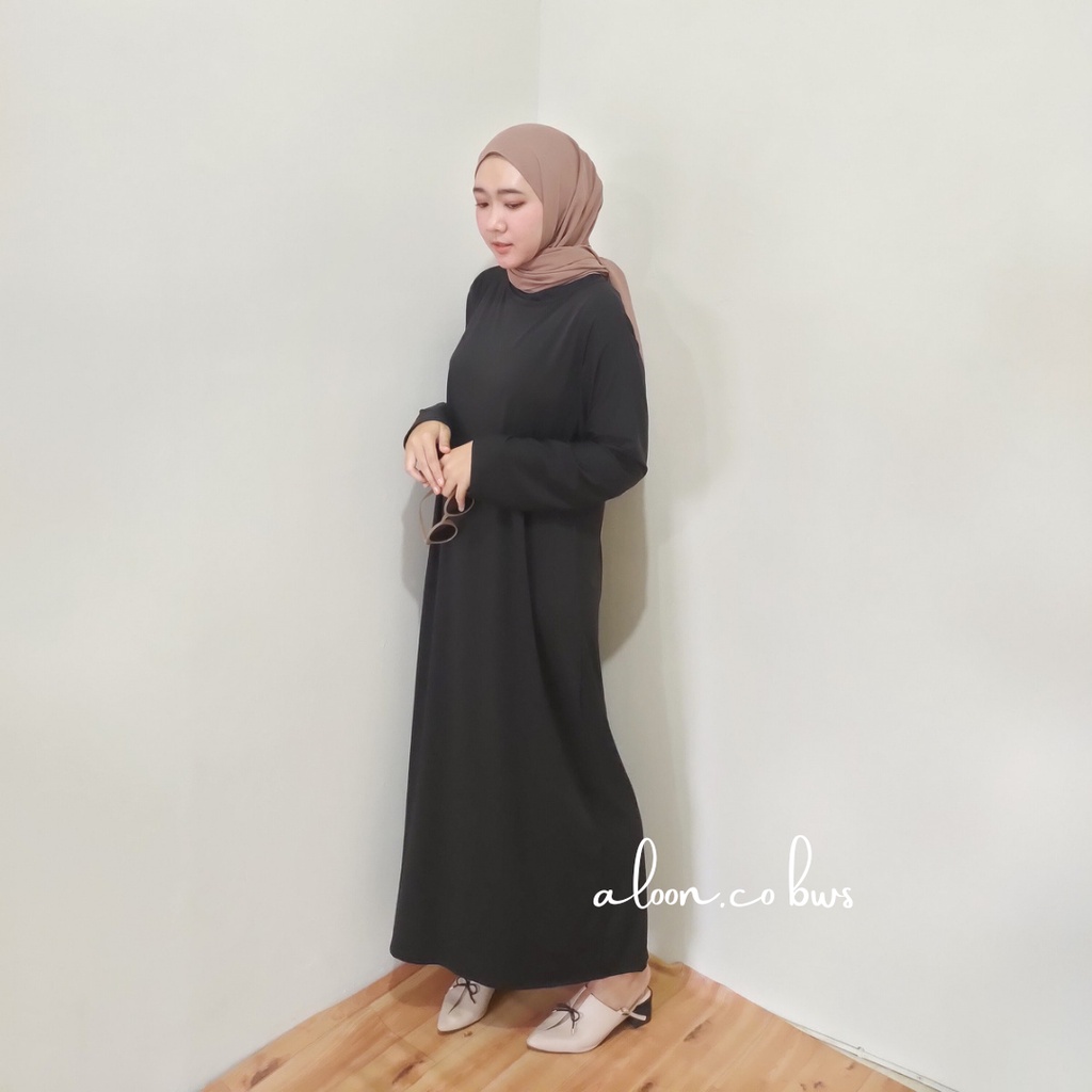 Inner Dress Lengan Panjang Sleeveless Bahan Jersey - Manset Iner Gamis Lengan Panjang Polos