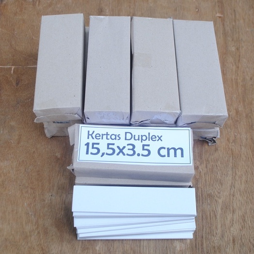 

Kertas duplex 15.5x3.5 cm
