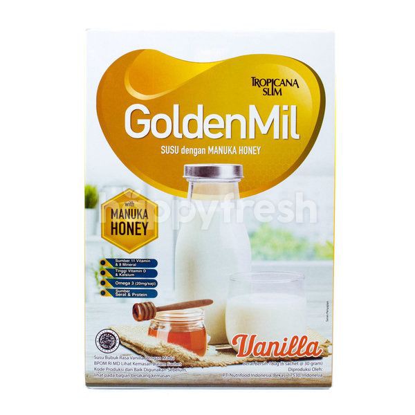

TROPICANA SLIM Golden Mil Vanilla With Manuka Honey 180gr