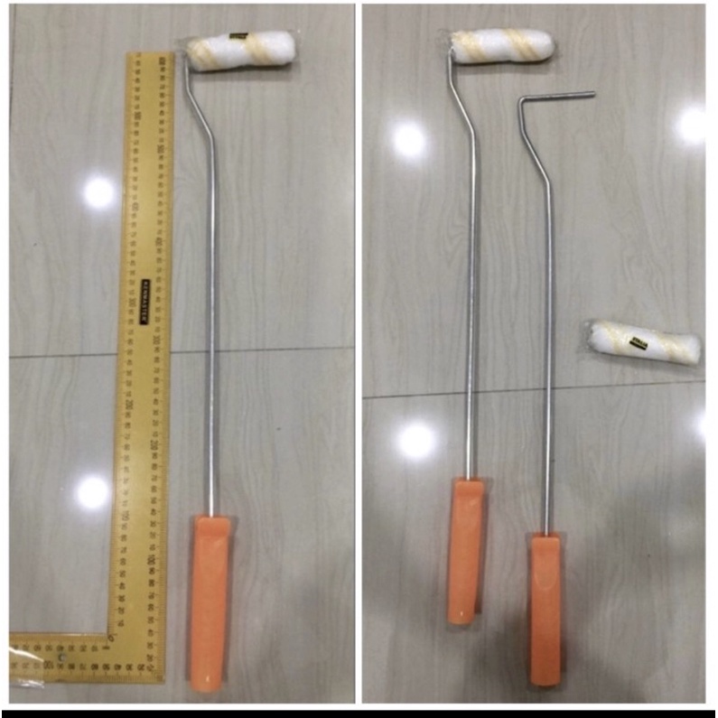 NEVADA Kuas cat roda 4" kecil kuas roll 4" kuas rol kapal 4" kuas cat dinding kuas cat tangkai panja