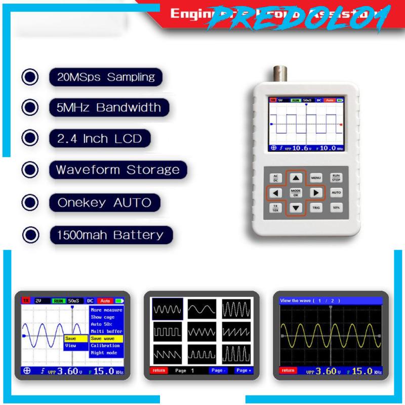 (Predolo1) Osiloskop Digital Model Genggam Untuk Edukasi Produk