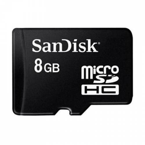 SanDisk microSDHC Memory Cards Class 4 8GB - SDSDQM-008G-BQ35 (BULK PACKAGING) - Black