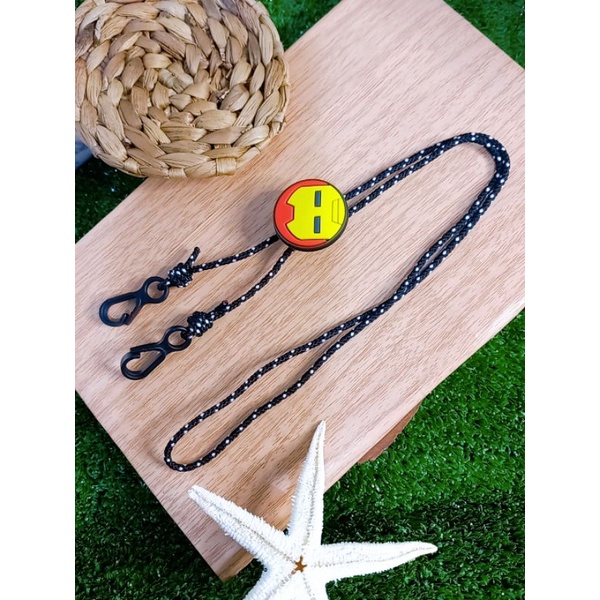 Masker Connector+Strap  2in1 Marvel Iron Man Unisex of Queen Anaqi Aksesoris Batam