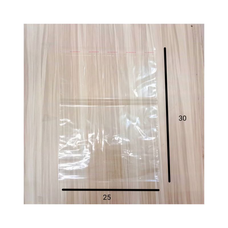 Plastik PP Seal Tebal 0.3 Uk 25x30 Mirip OPP / Plastik Packing Baju