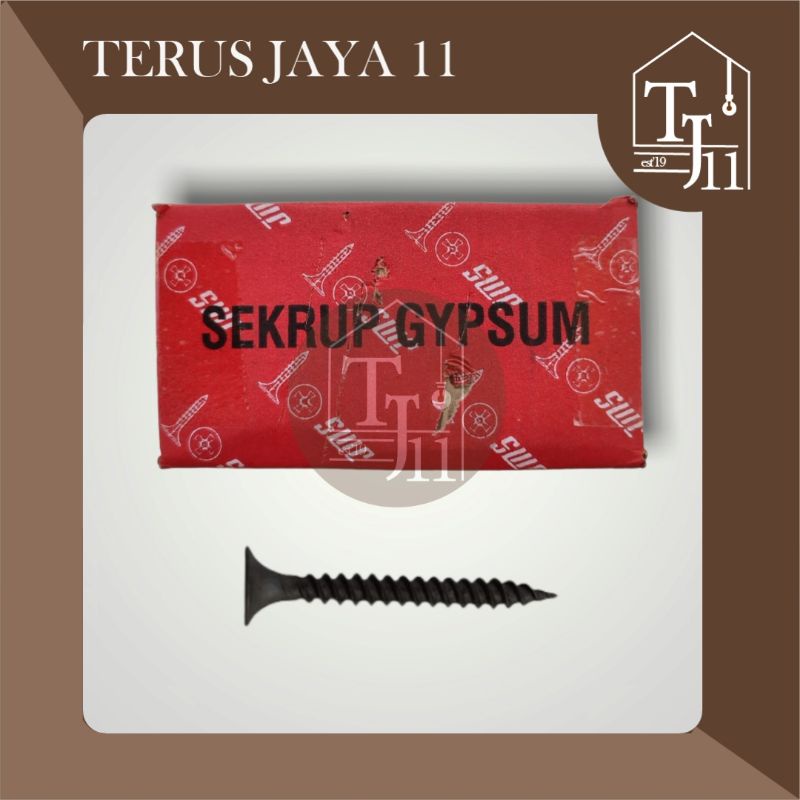 Skrup Gypsum Skrup Gipsum / Sekrup Gypsum ukuran 6 x 1 1/4 harga per kotak isi 1kg