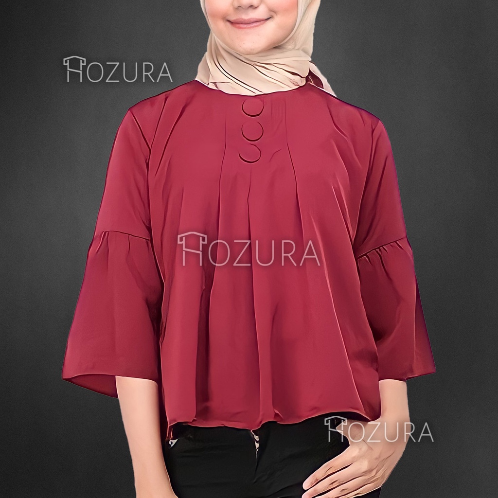 HOZURA - Blouse Wanita Premium Taki - Blus Murah Import Blouse Batwing Kalong Lasperal Sweater Rajut Betwing Kayoung Blouse Korea - Chana Blouse - Atasan Wanita - Pakaian Terlaris - Korean Style - Pakaian Wanita Pakaian Terlaris Casual Kekinian Terbaru