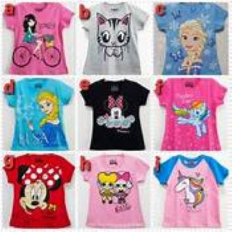 KAOS ANAK PEREMPUAN LOL UMUR 1-2-3-4-5-6-7-8-9-10-11-12 // ATASAN BAJU ANAK PEREMPUAN // GROSIR KAOS BAJU ANAK