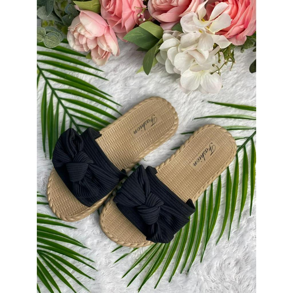 MS1909 IMPORT Sandal Wanita Import Slip On / Sandal Selop Wanita Pita Kain Import Size 35-40