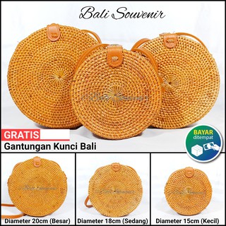  Tas  Rotan  Bulat Original 100 kualitas PREMIUM Grade Super 