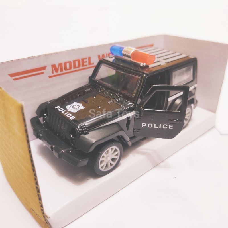 MOBIL HUMMER POLICE DIECAST PULBACK CAR 1:32