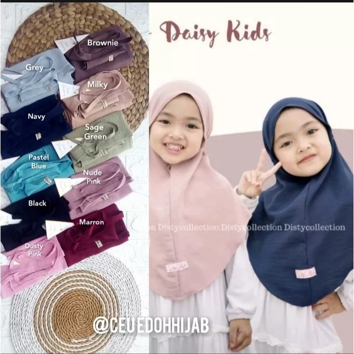 Bergo anak crinkle/ hijab anak tali/ hijab anak/ bergo maryam anak