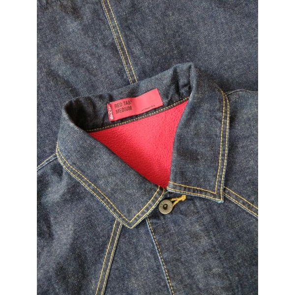 Levis Red Tab Fleece Lined Denim Coverall Jacket