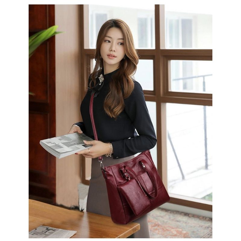 tas fashion jinjing wanita remaja ibu ibu bisa tali selempang bonus dompet kecil