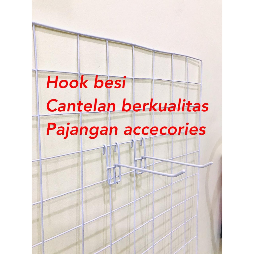 Cantolan cantelan Ram Besi 20 Cm Hook Display Aksesoris