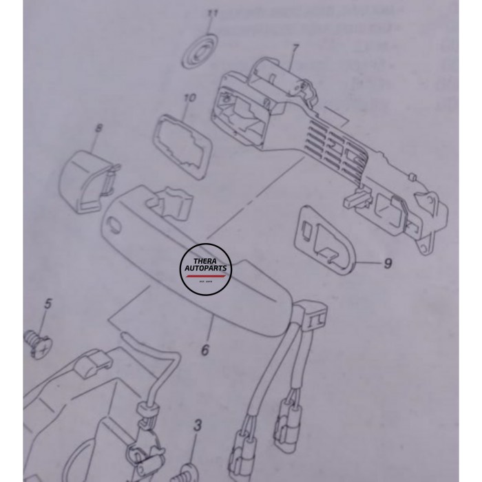 Rumah Handle Pintu Bagasi Belakang Suzuki Grand Vitara Original SGP