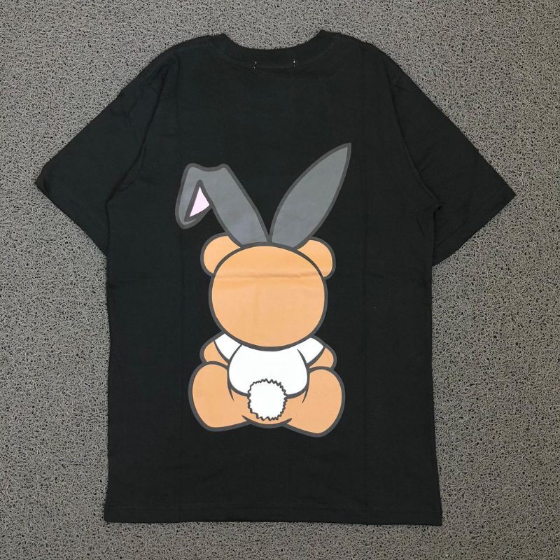 Kaos Tshirt Moschino Rabbit Playboy Hitam &amp; Putih Premium Hight Quality
