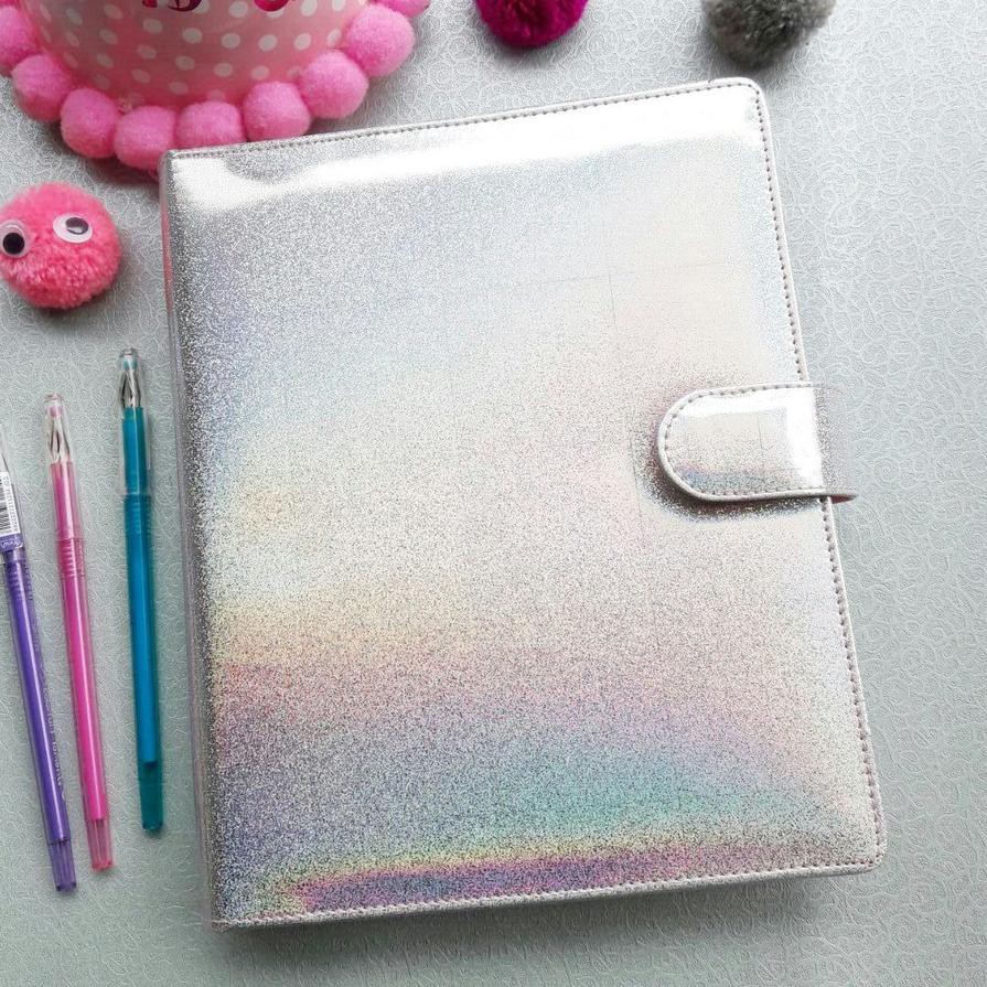 

*PREMIUM!! [LIMITED STOCK] Binder Hologram Silver A5 B5 Crable Stationery .,..,.,.,.