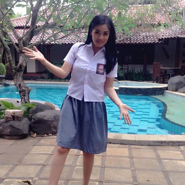 Seragam Sekolah Setelan Baju Pendek dan Rok Pendek SMA atasan bawahan bonus aksesories