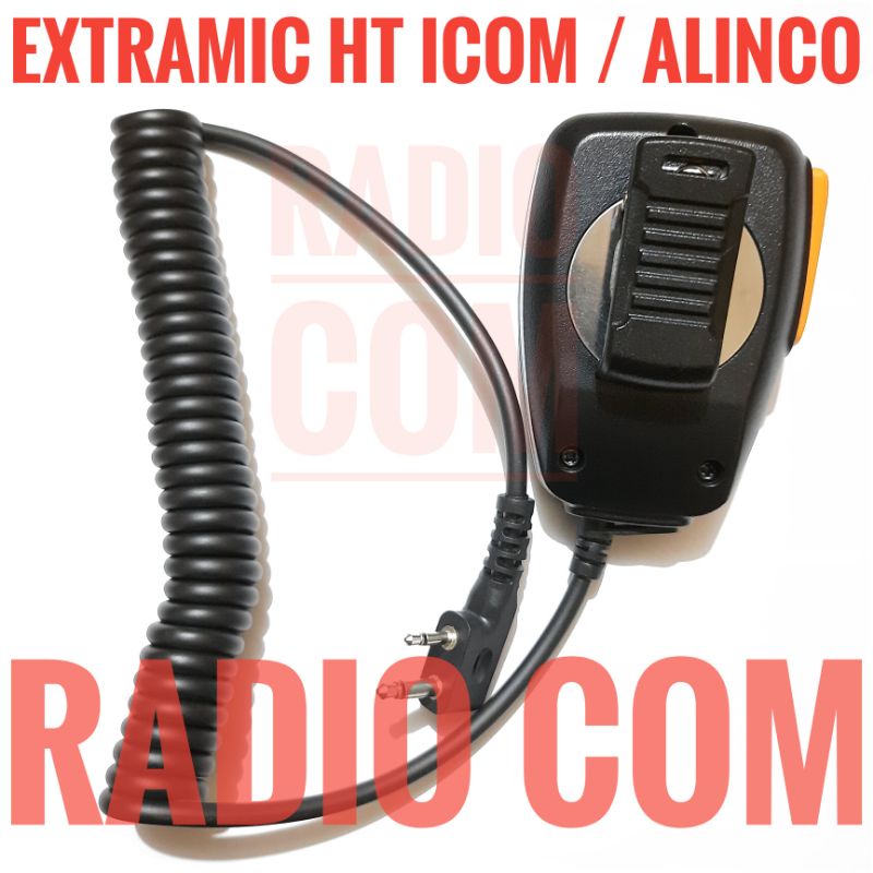 EXTRA MIC HT ICOM ALINCO MURAH / PTT MIC EXTRAMIC HT ICOM V8 V80 U80L V86 F3003 ALINCO CRX5 W10 A10